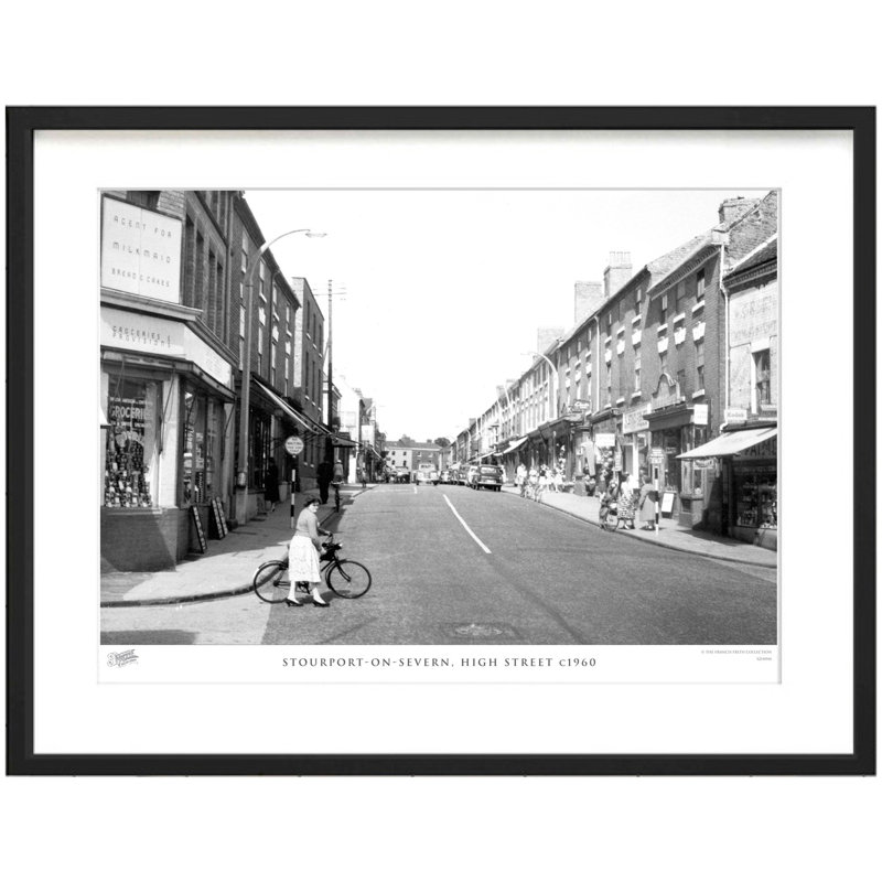 Stourport-on-Severn, High Street C1960 by Francis Frith - Single Picture Frame Print, 40cm H x 50cm W x 2.3cm D