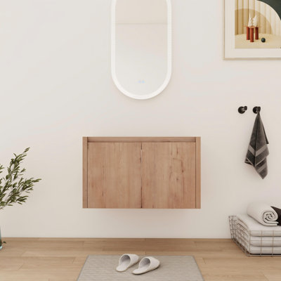 Base de meuble-lavabo simple flottant 30 po avec 2 portes 30 po