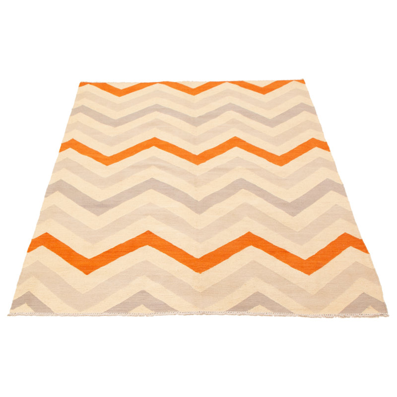 Kilim crème Sanjeev 5 pi 8 po x 8 pi 3 po