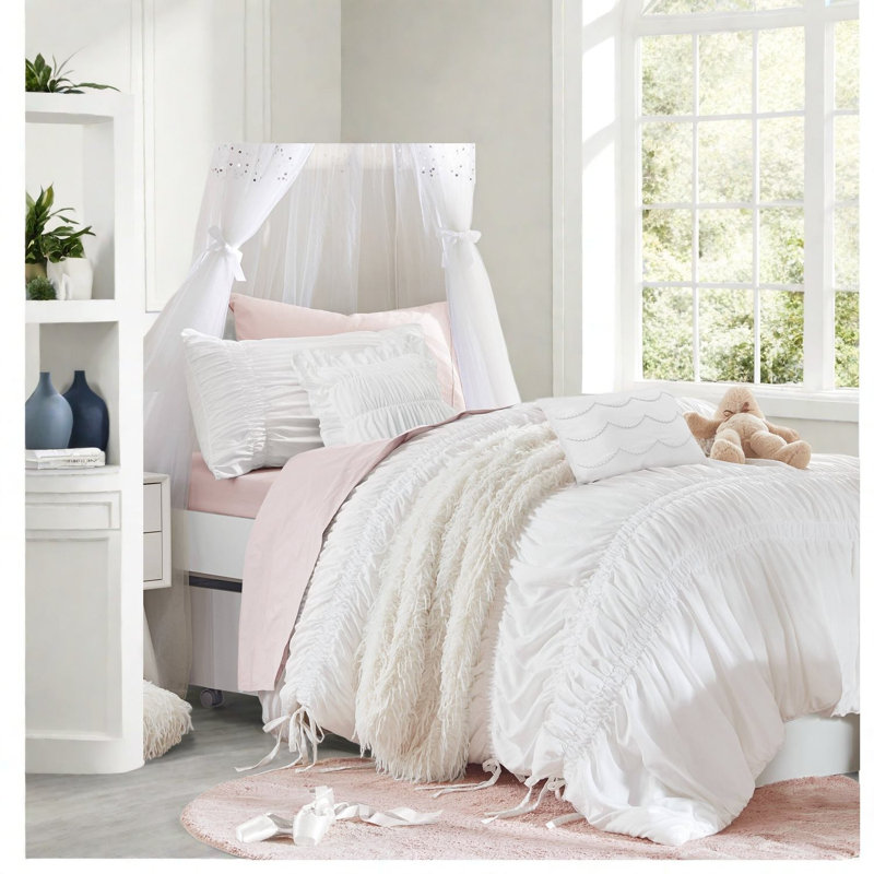 Ensembles de literie ultra doux, microfibre simple TG, décor de maison de campagne française