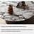 Simple round marble coffee table living room-104725316