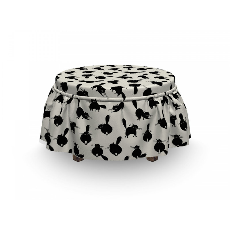 Housse pour repose-pieds pour animaux amusant house