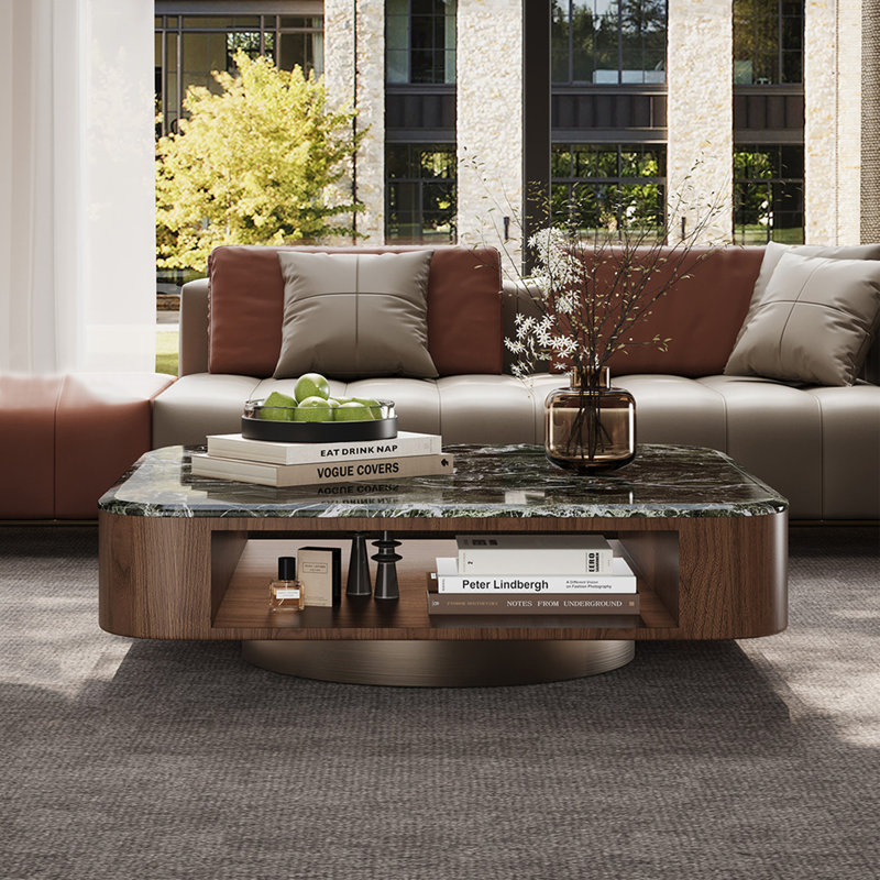 Preusser, Bronze/Brown, H 12,6 po x l 47,2 po x P 47,2 po, Vert / noir