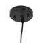 Ensemble de suspension lumineuse miniature à 1 lumière avec cloche noire et dorée pour intérieur sec