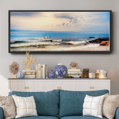 Cap sur la mer - Toile encadrée