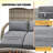 Outdoor High-Back Chair,Garden Wicker Chair,2 Person Fire Pit Chair,Lounge Chair