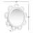 Chambers Rattan Scalloped Wall Mirror