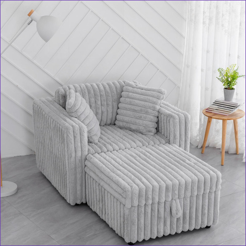 Canapé modulaire simple avec rangement hydraulique 44,9 po Sofas | Gris clair standard | Chambre à coucher Salon # #