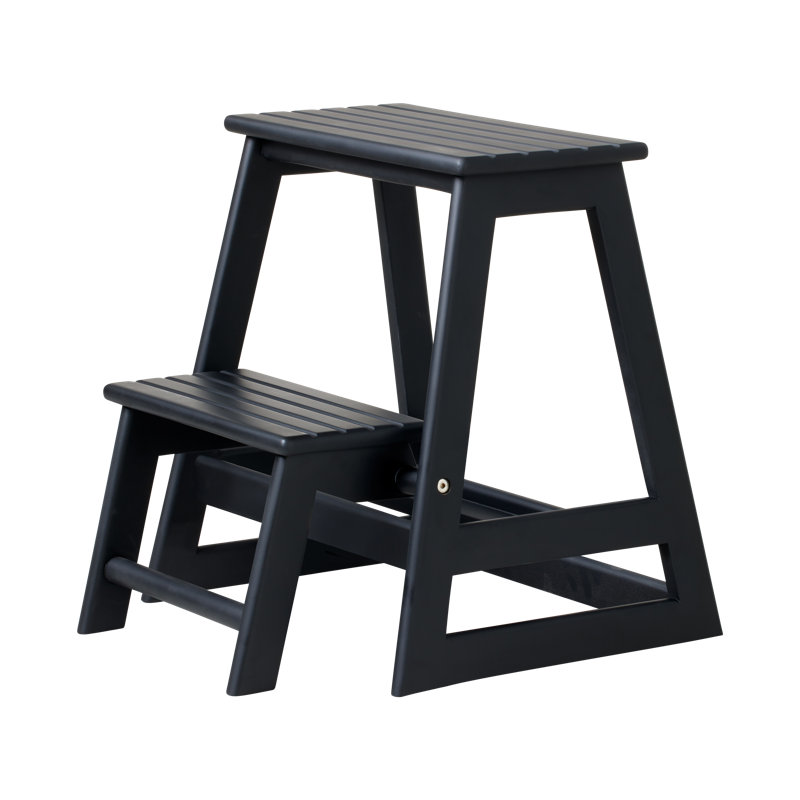 Callynn Wood Small Step Ladder, Black