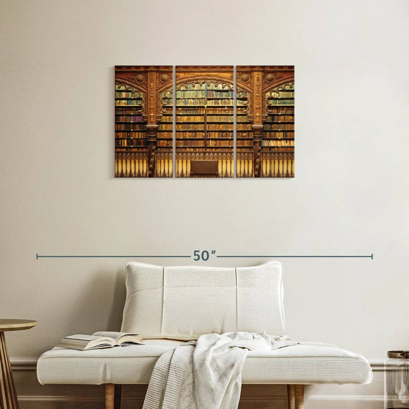 Lilie Old Library, 20" H x 33" W