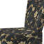 Chaise d'appoint rembourrée moderne noire et dorée Intrigue Elegance I