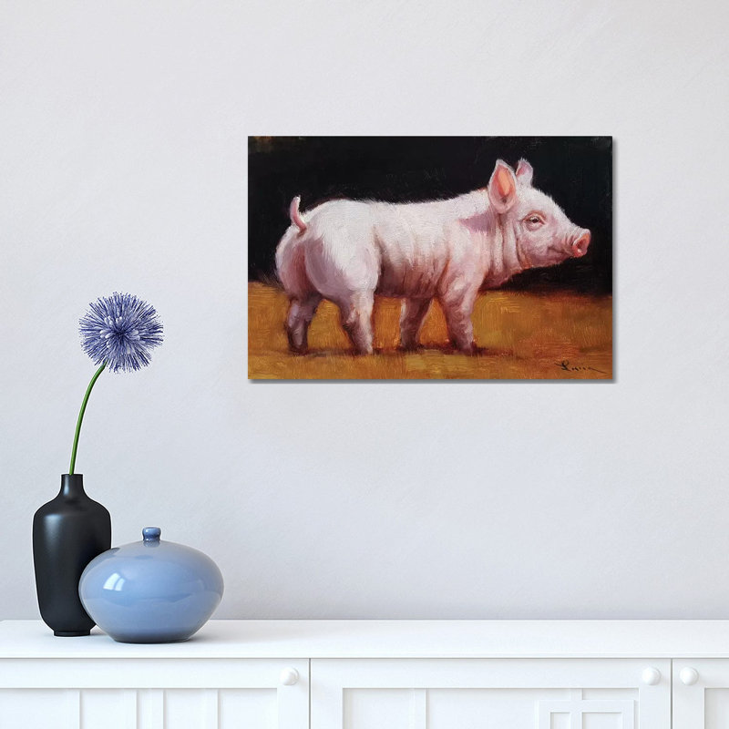 Wilbur by Lucia Heffernan - Wrapped Canvas Painting, 30.48 cm H x 45.72 cm W