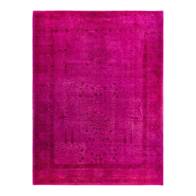 Overyed One-of-a-Kind Rectangle 9'2" X 12'1" Hand Knotted Area Rug