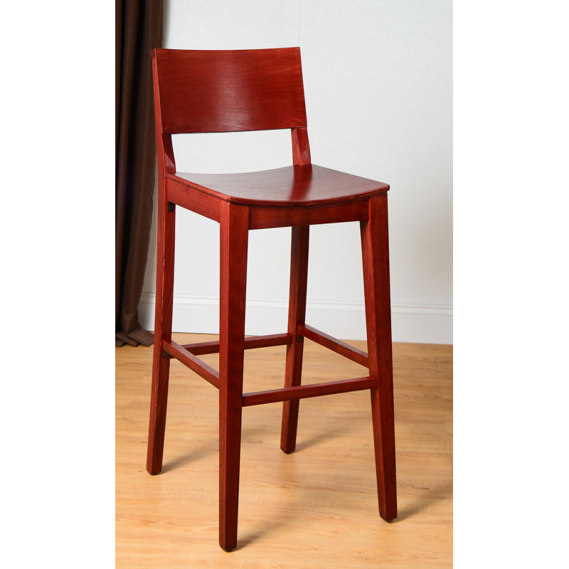 Tabouret 30 "en bois massif Ahreanna, Acajou