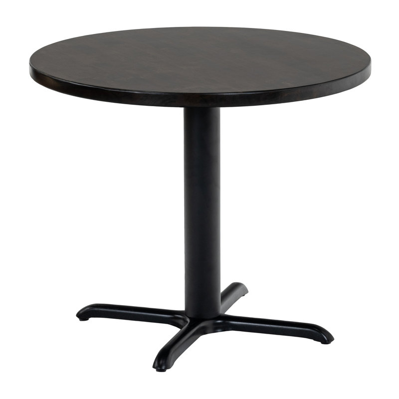 36" Round Table Set W/ Chairs, Natural, Blue/Black