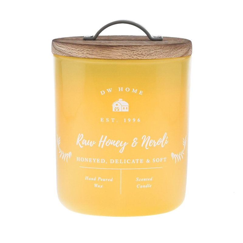 Bougie crue parfumée miel et néroli brut, Pot 9 oz.