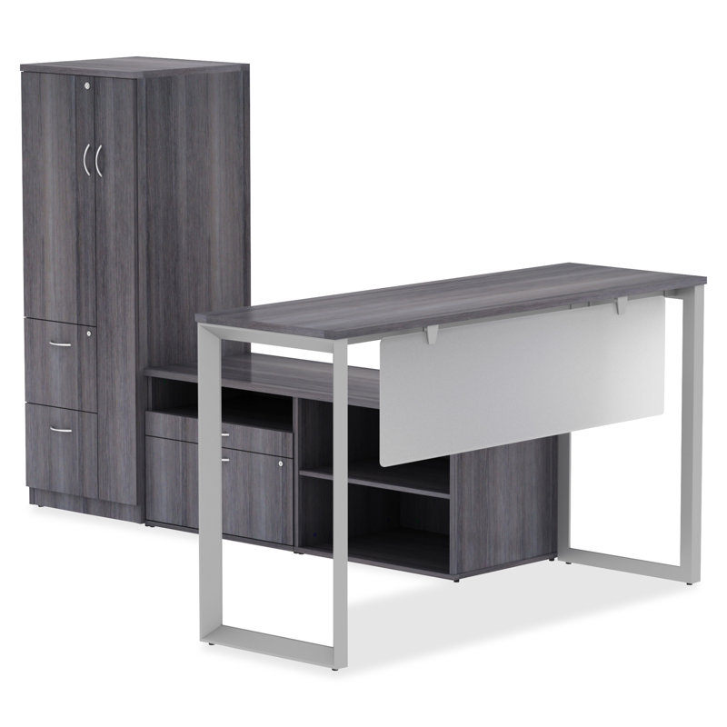 Pacitte 29.5'' Wide 2 - Shelf Credenza, Charcoal