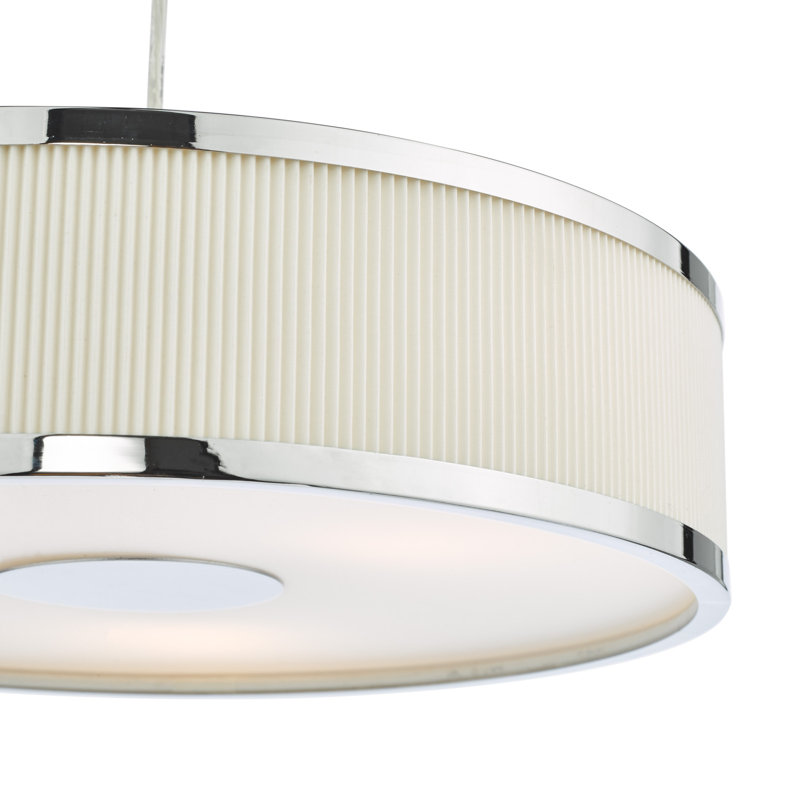 Avionne 3 - Light Pendant, Polished Chrome, Ivory