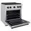 ZLINE Autograph 30" Paramount Dual Fuel DuraSnow® Range w/ 4 Burners & Black Accents (SDRSZ-30-MB)