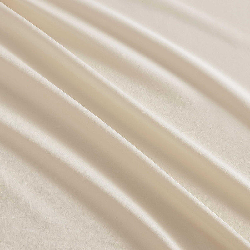 Martha Stewart Skylands Solid Cotton Percale Beige Sheet Set, Beige, Queen  Sheet Set with 2 Pillowcases