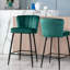Catharina Upholstered Counter Stool with Metal Frame-1300344400
