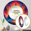 Miroir mural rond en aluminium