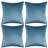 Set Of 4 Throw Velvet Cushion Covers-118135162-118135173