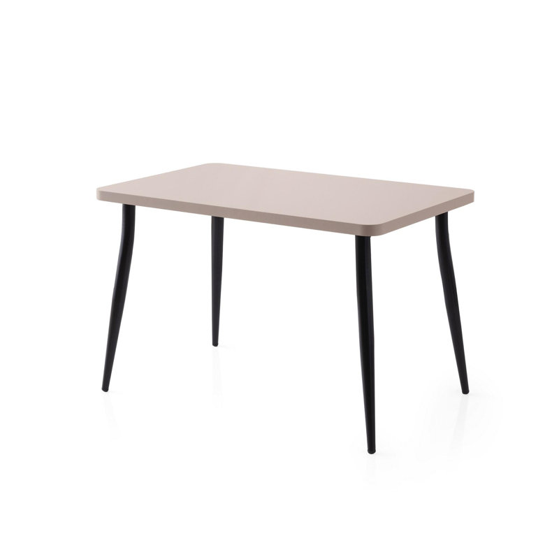 Ferro Beech Dining Table, Light Mocha