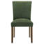 Chaise d'appoint de salle à manger rembourrée Green (ensemble de 2)-1618898329