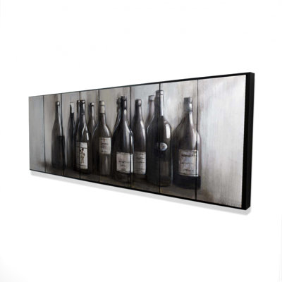 " Bottles Of Wine On Wood "