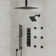 DualJetSpa 15-Spray Patterns 16" & 6" Dual Shower Head, Shower Faucet  System with Thermostatic Rough-in Valve and Body Jets