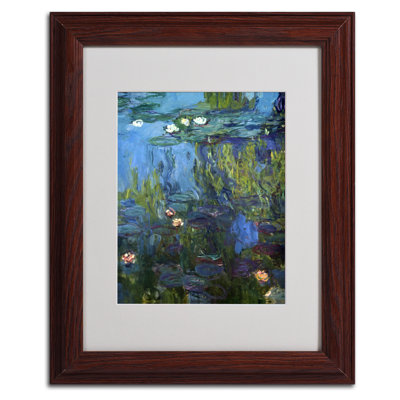 « nympheas 1914-17 » par claude monet mat, reproduction d’art encadrée