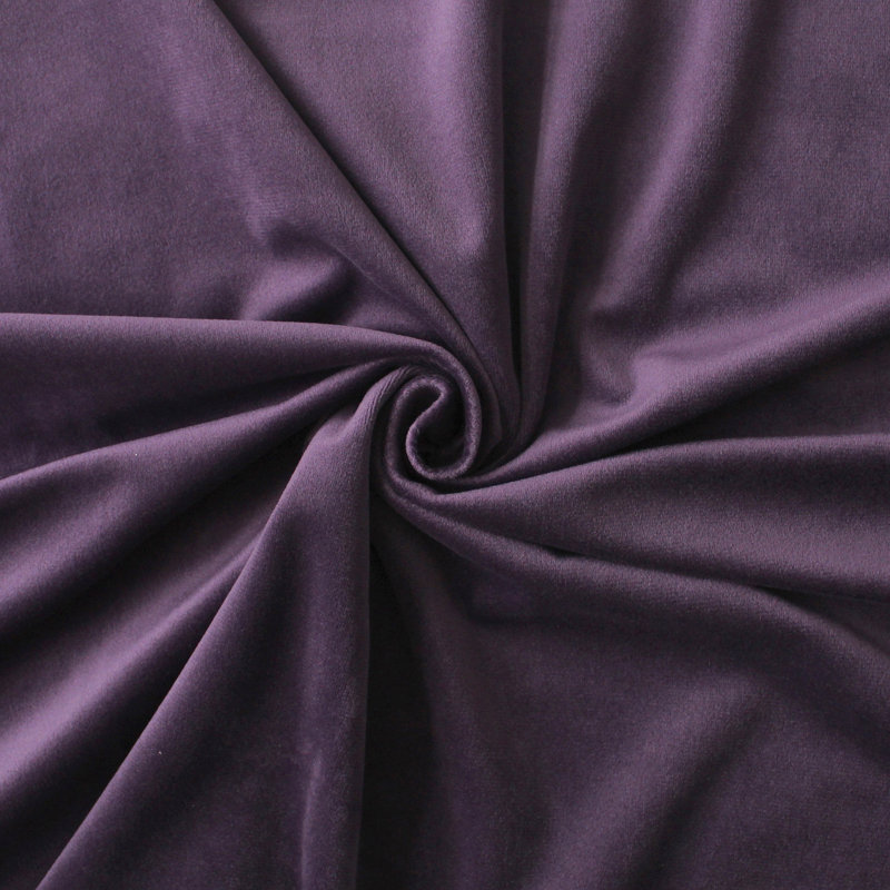 Velvet Room Darkening Curtain Pair, Purple, 50" x 84" 