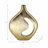 Mercer41 17" Adair Champagne Metal Vase-1252567535