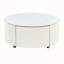 Table basse ronde moderne mobile avec roulettes-1175816594