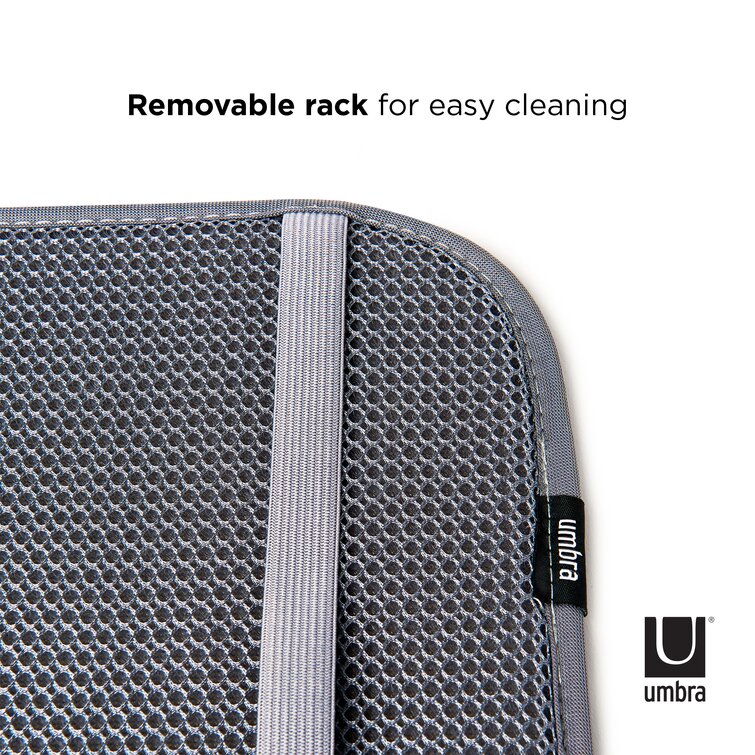 Umbra Udry Mini Charcoal Dish Rack/Drying Mat