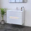 Meuble-lavabo simple 31,5 po avec plateau en bois manufacturé Kashden