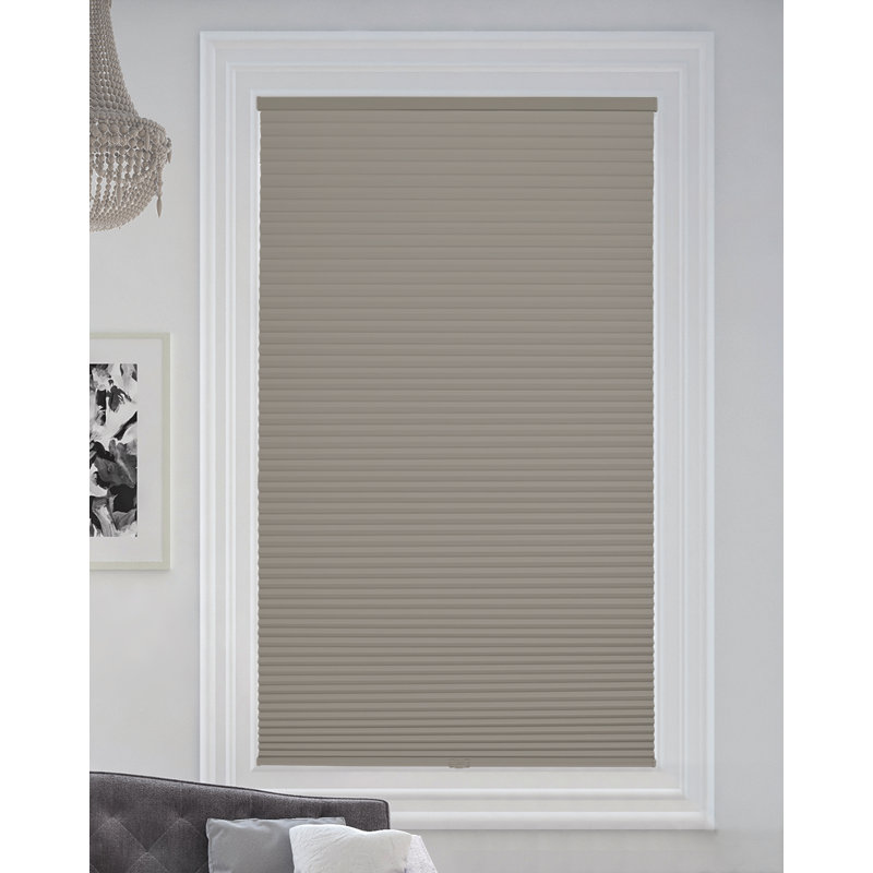 Cordless Blackout Cellular Shade, 28"W, 48"L, Sticks & Stones