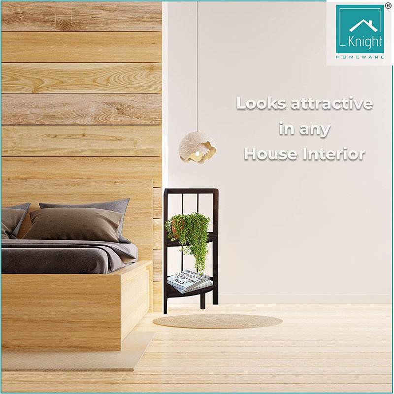 27 cm W Shelving Unit, Dark Brown