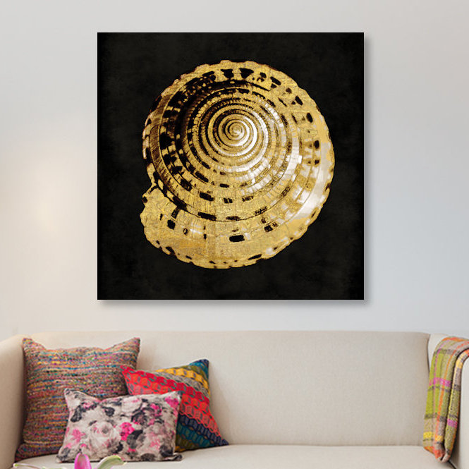 « golden ocean gemmes iv », impression sur toile, H 26 po x l 26 po x P 1,5 po