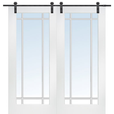 MMI DOOR 80 in. H Barn Door with Barn Door Hardware