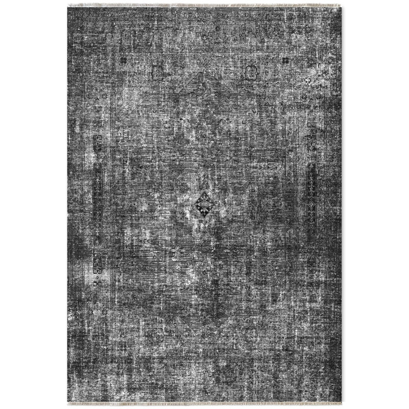 Tapis rectangulaire Vishal avec envers antidérapant, Tapis de couloir 3 pi 4 po x 11 pi 6 po