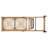 Set Of 2 Patio Chaise Lounge With 5-Position Backrest, Cushion & Wheels-644356400-644356403