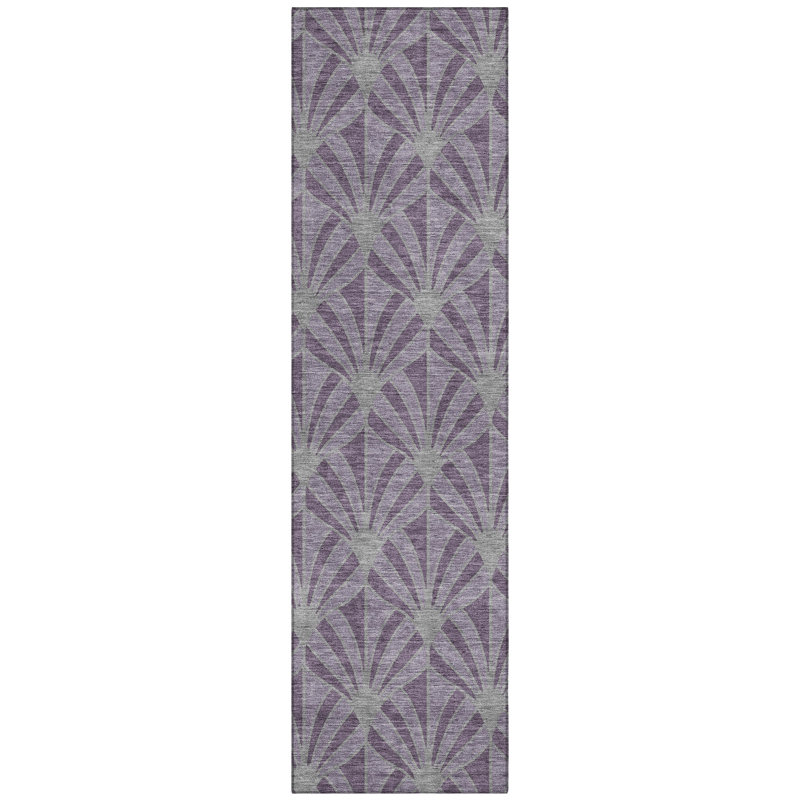 Machine Washable Indoor/Outdoor Lipman ACN2426 Mid-Century Modern Rug, Runner 2'3" x 7'6"