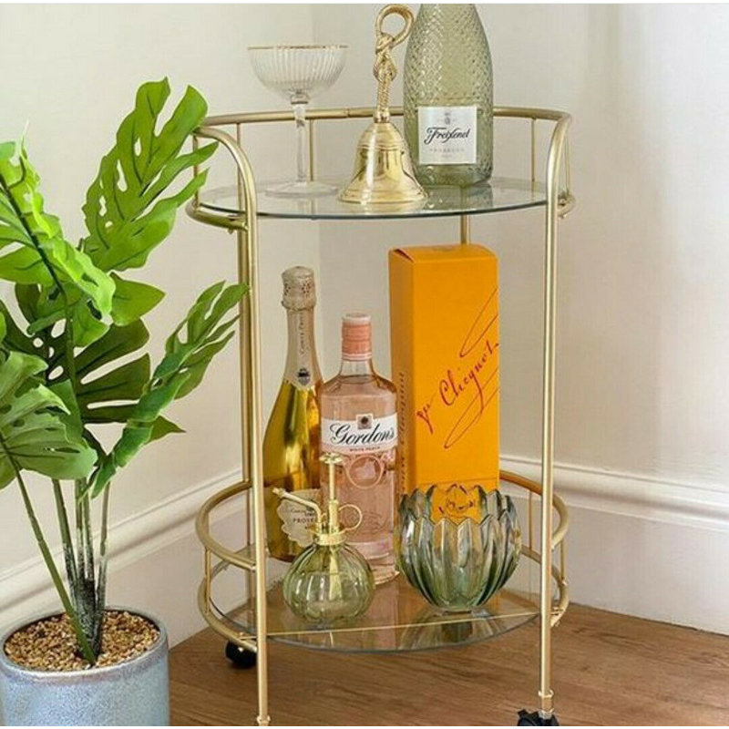 McCaskill Metal Bar Cart