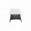 Table basse rectangulaire à deux tons avec tablette inférieure - plateau blanc cassé et base naturelle-1559454800