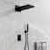 Cascade Bliss Modern Luxury 3-Function Shower Faucet Set, Complete Shower System with 22" x 9" Waterfall & Rainfall Shower Head, Handheld Shower and Pressure Balancing Valve