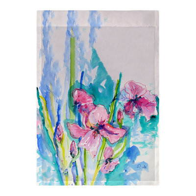 Drapeau de jardin en polyester Gibisia Iris