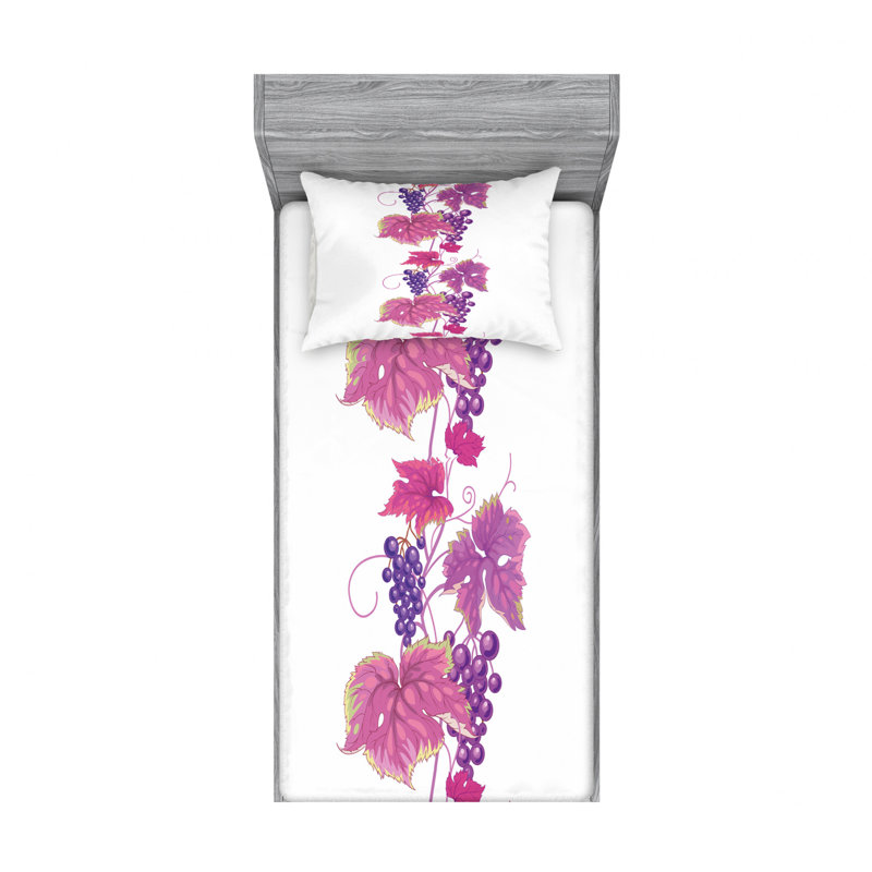 Microfiber Floral Sheet Set