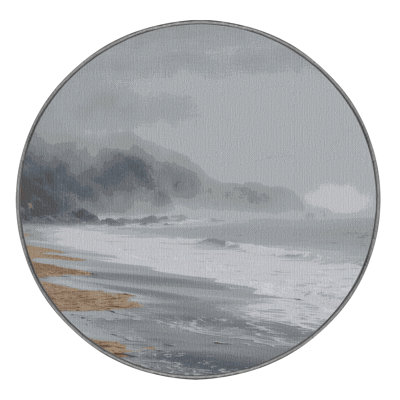  Tapis bord de mer lavable Foggy Shore